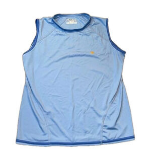 Ladies Pearl Izumi Size L Polyester Baby Blue Workout Tank Top